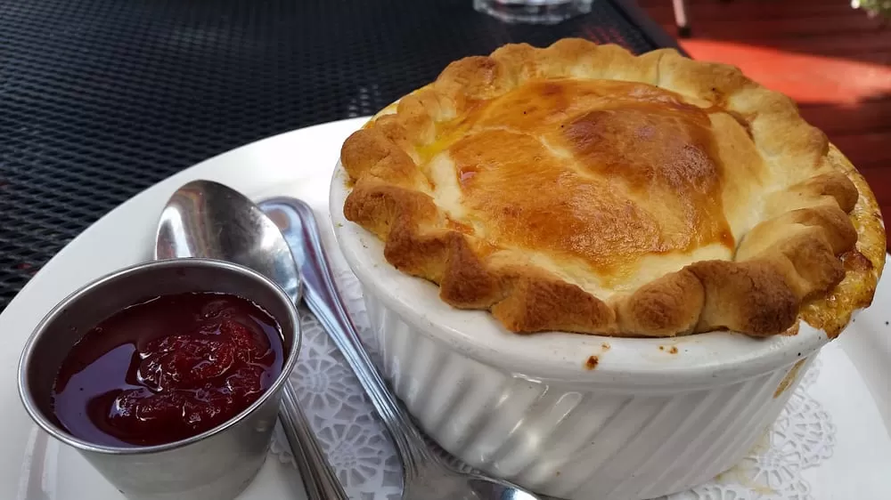 Heather’s homemade pot pie